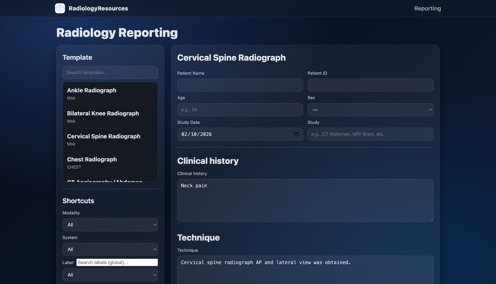 Reporting